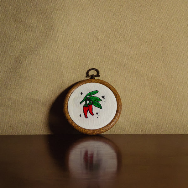 Broderie murale — Piment