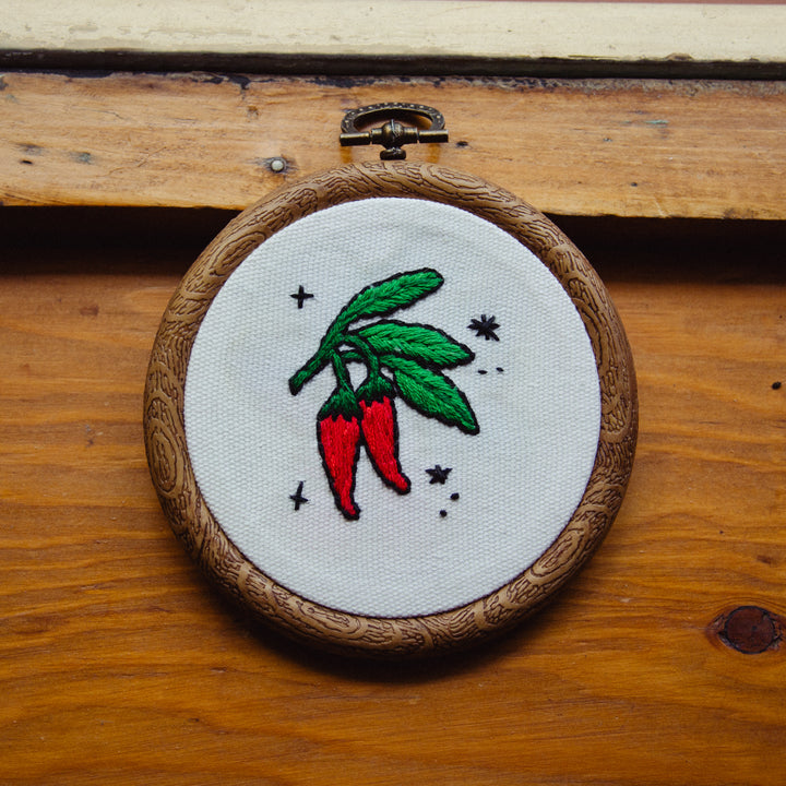 Broderie murale — Piment