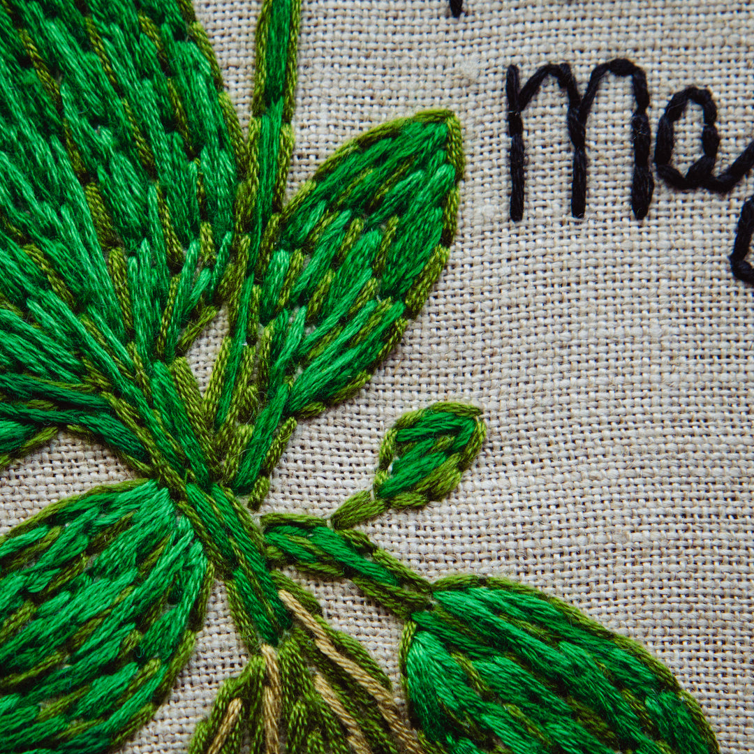 Broderie murale — Plantago Major