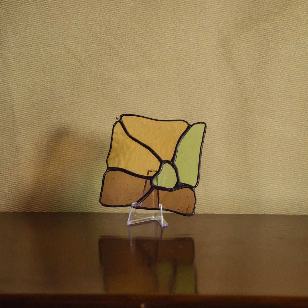Vitrail — Fleur à la quatre