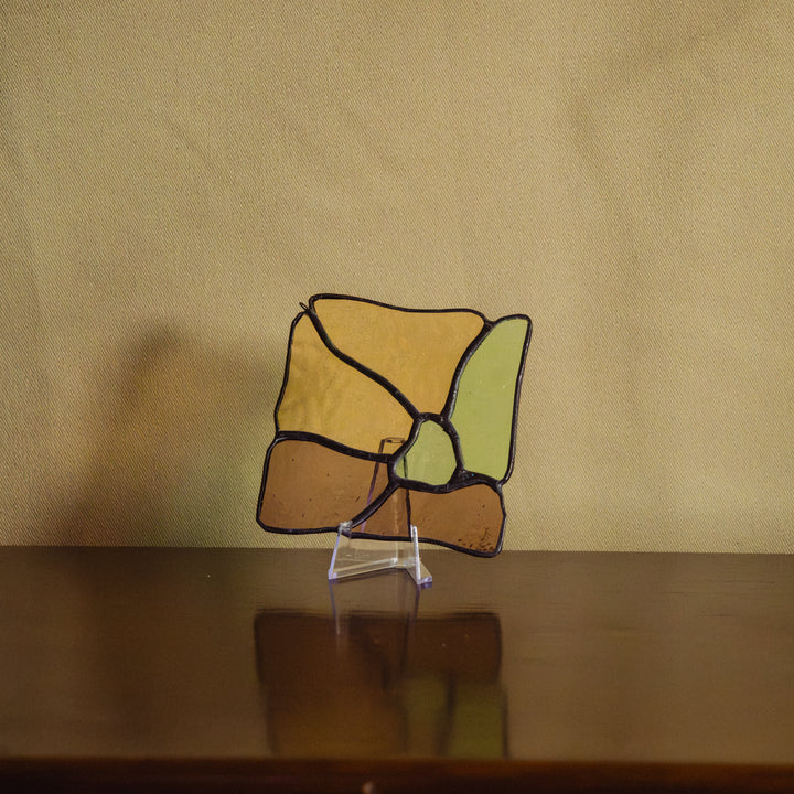 Vitrail — Fleur à la quatre