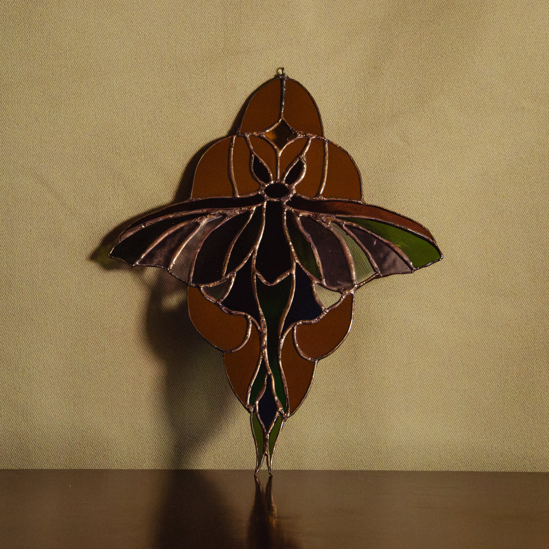 Vitrail — Papillon brun