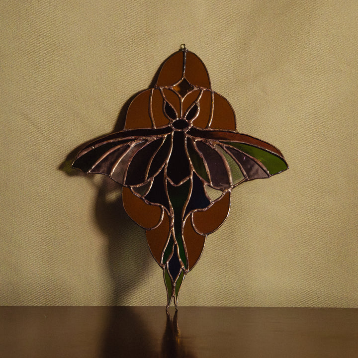 Vitrail — Papillon brun