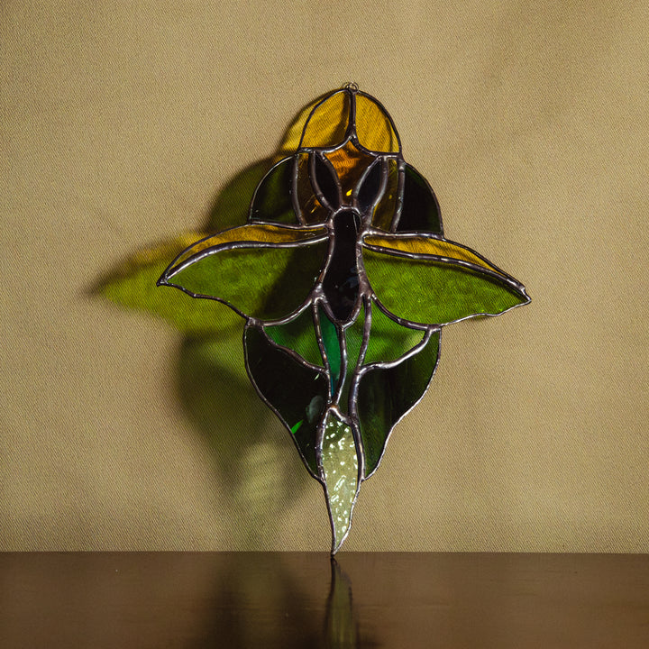 Vitrail — Papillon vert
