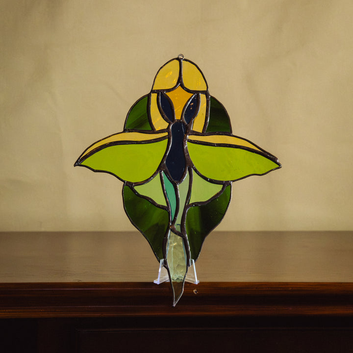 Vitrail — Papillon vert