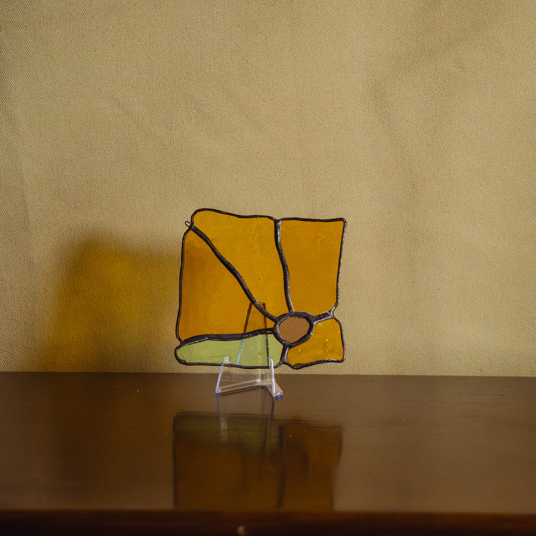 Vitrail — Fleur à la quatre